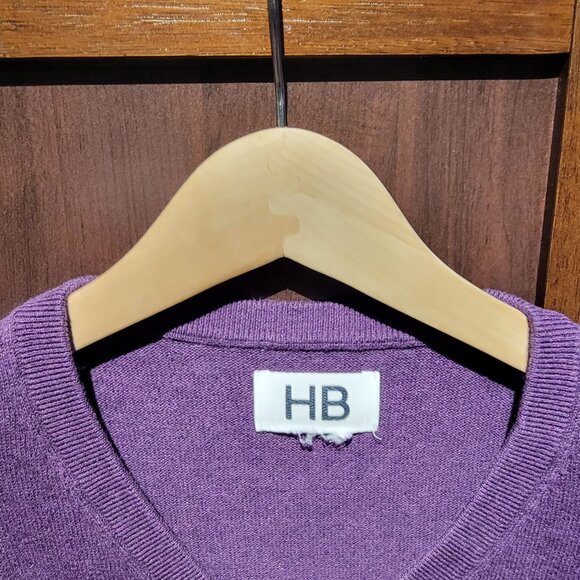 Harbor Bay Potent Purple V-Neck Sweater Vest - Picture 2 of 3